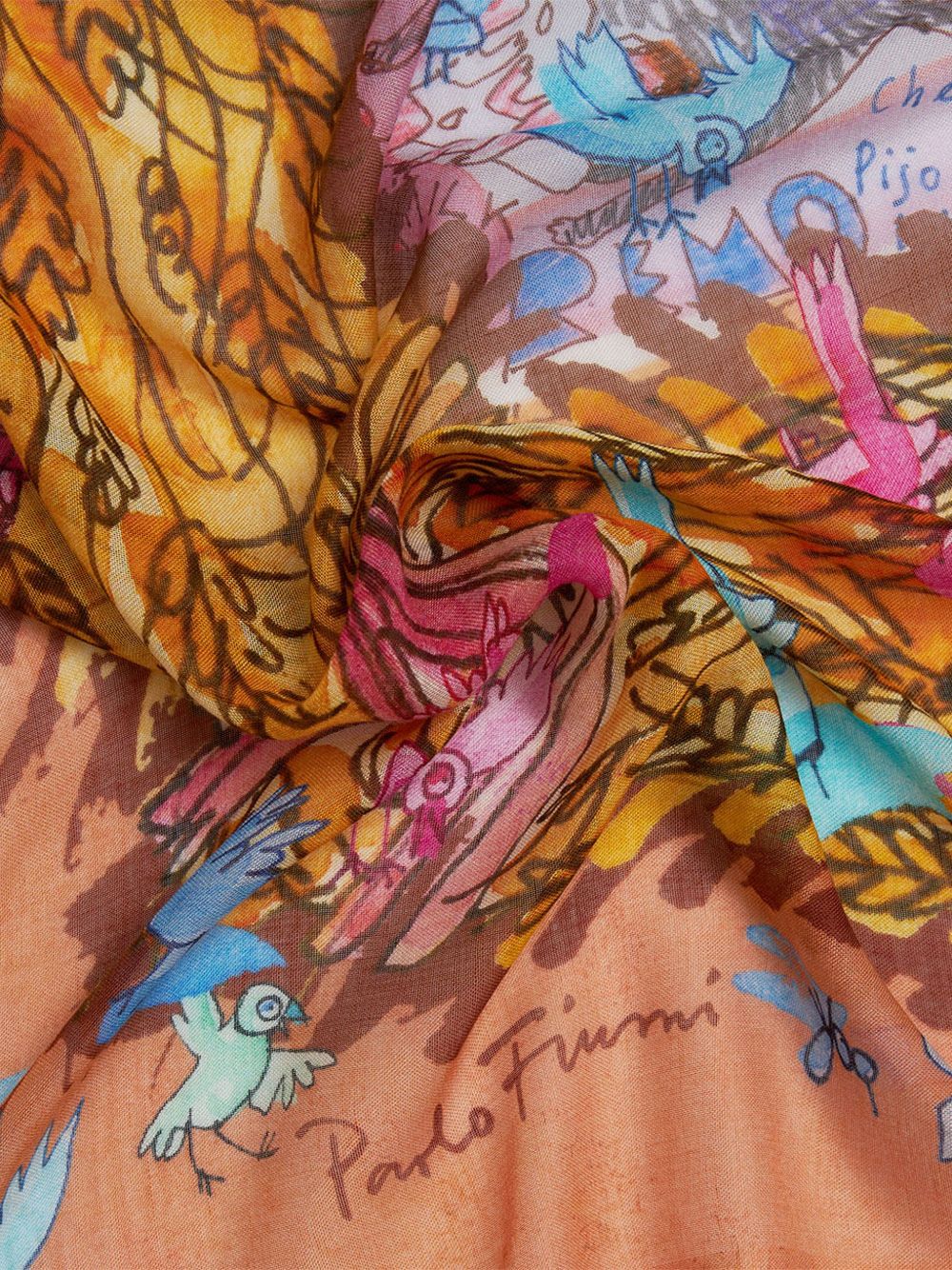 Faliero Sarti Faliero Sarti New Roma silk blend stole