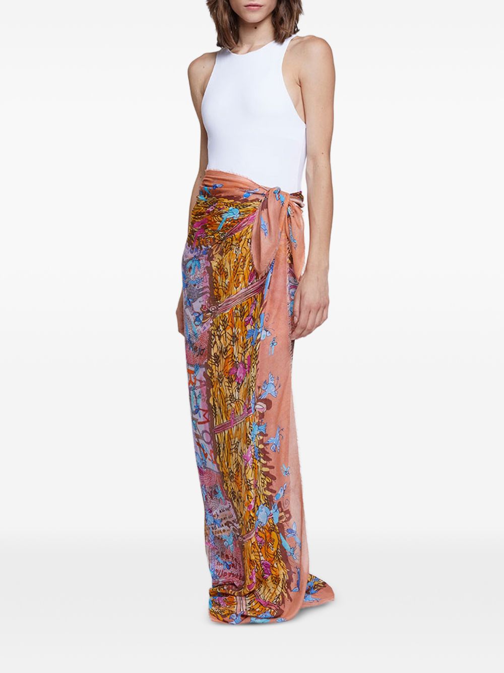 Faliero Sarti Faliero Sarti New Roma silk blend stole