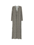 Siyu Siyu V-neck long sleeves side slits Baez kaftan dress