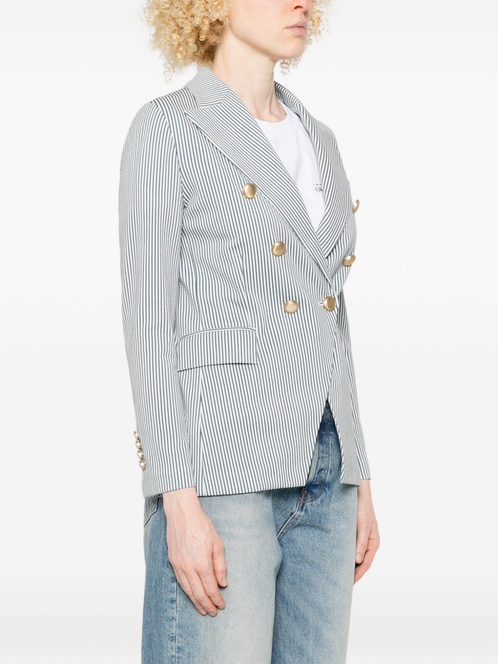 Circolo 1901 Circolo 1901 Striped double-breasted jacket