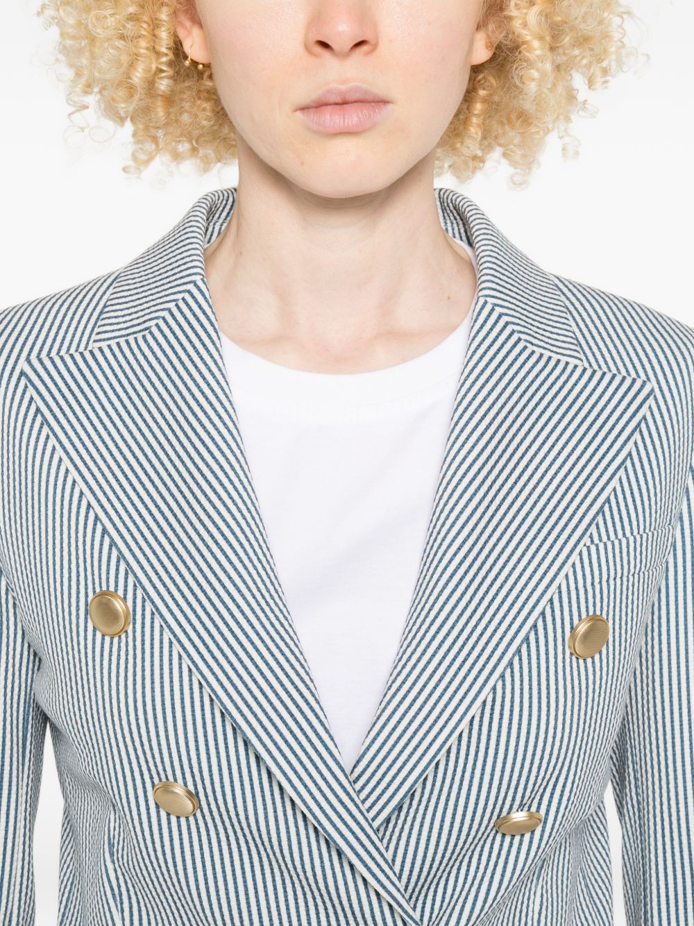 Circolo 1901 Circolo 1901 Striped double-breasted jacket