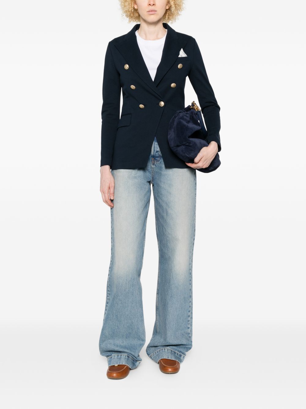 Circolo 1901 Circolo 1901 Cotton double-breasted jacket