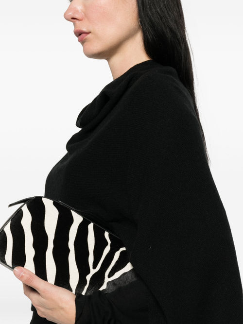 Beyou Beyou V-neck cashmere Cashmere poncho