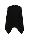 Beyou Beyou V-neck cashmere Cashmere poncho