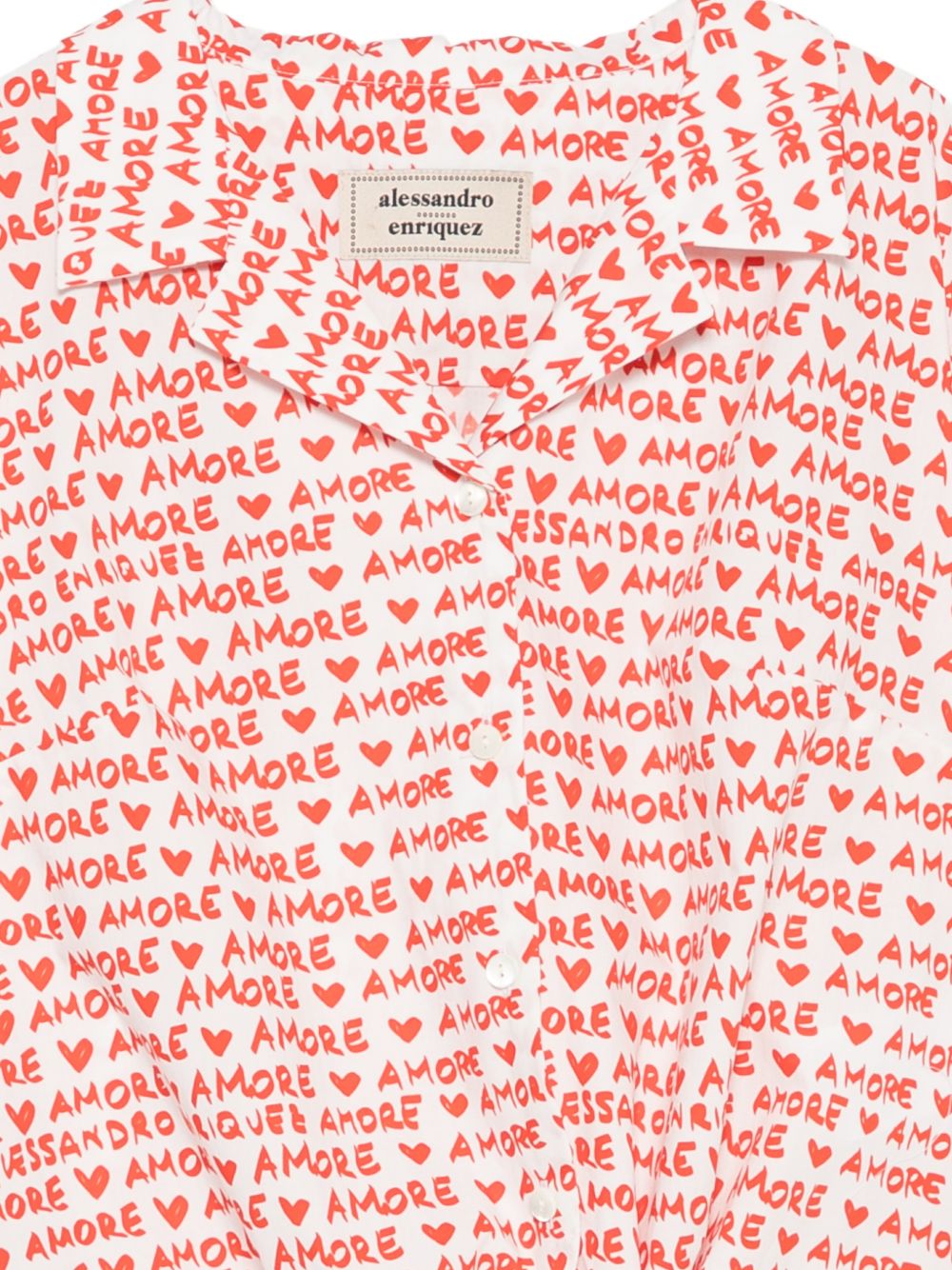Alessandro Enriquez Alessandro Enriquez Printed cotton shirt