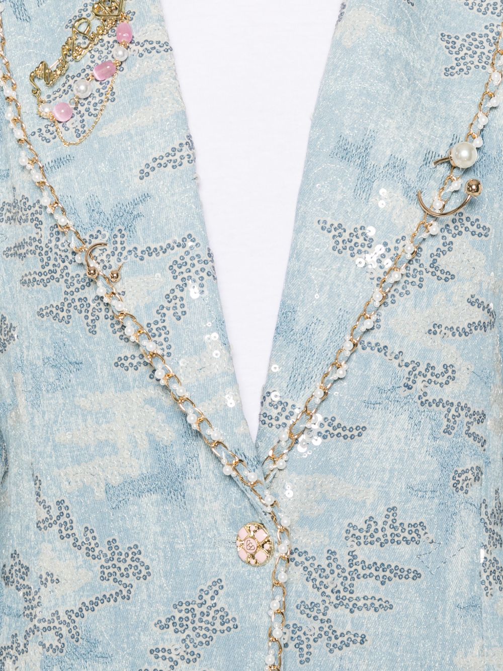 MINIME PARIS Minime Paris Printed single-breasted jacket