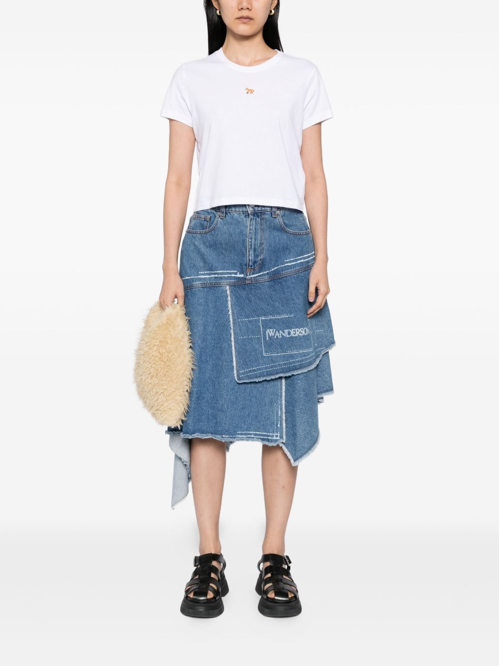 Maison Kitsuné Maison Kitsuné Maison KitsunÃ© Baby Fox cotton t-shirt