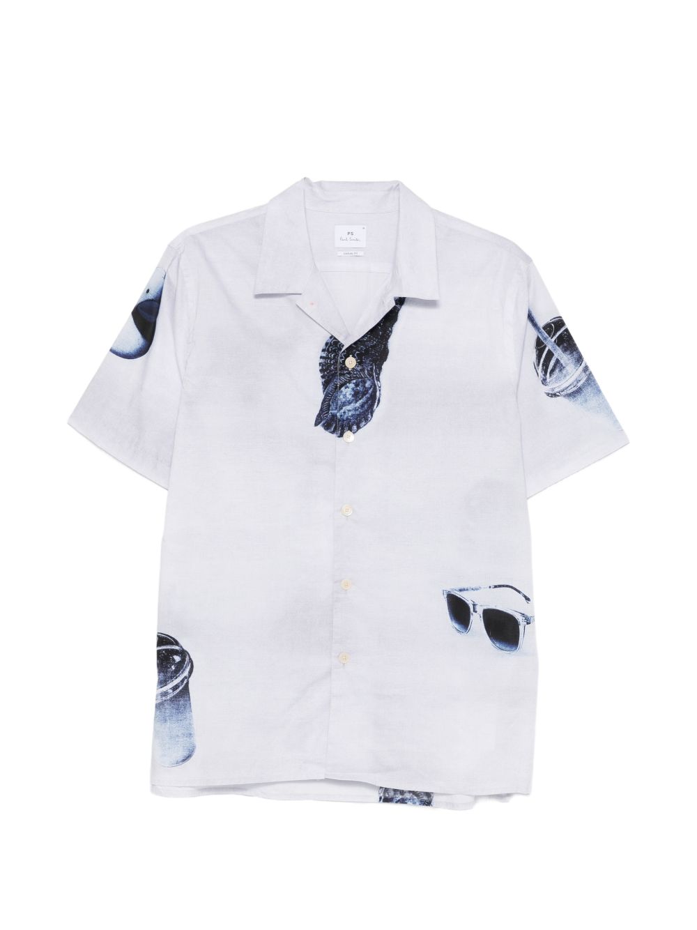 Paul Smith Paul Smith Sunbleached Snaps cotton shirt