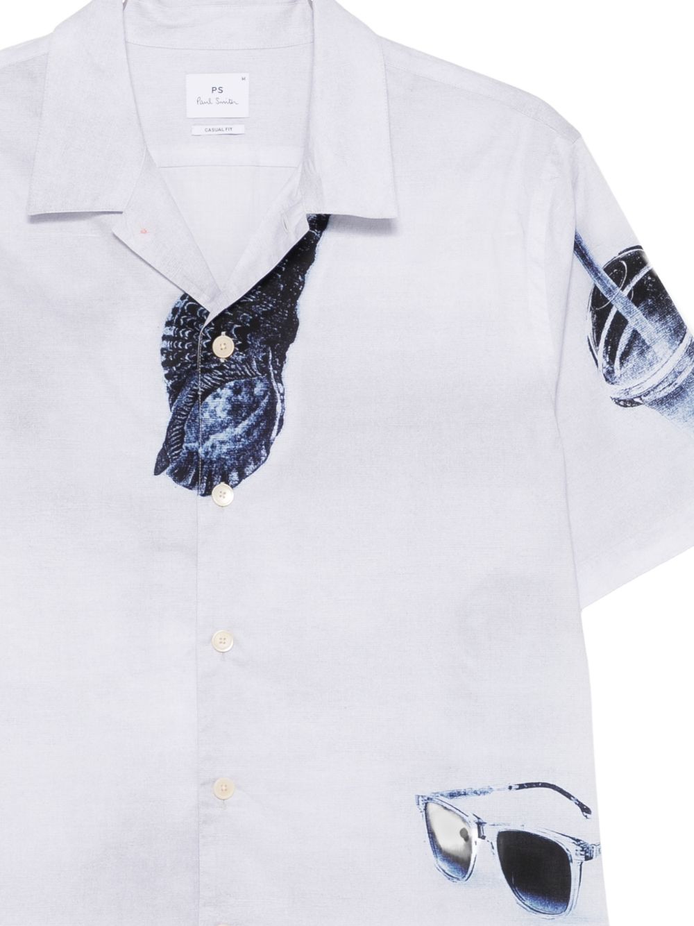 Paul Smith Paul Smith Sunbleached Snaps cotton shirt