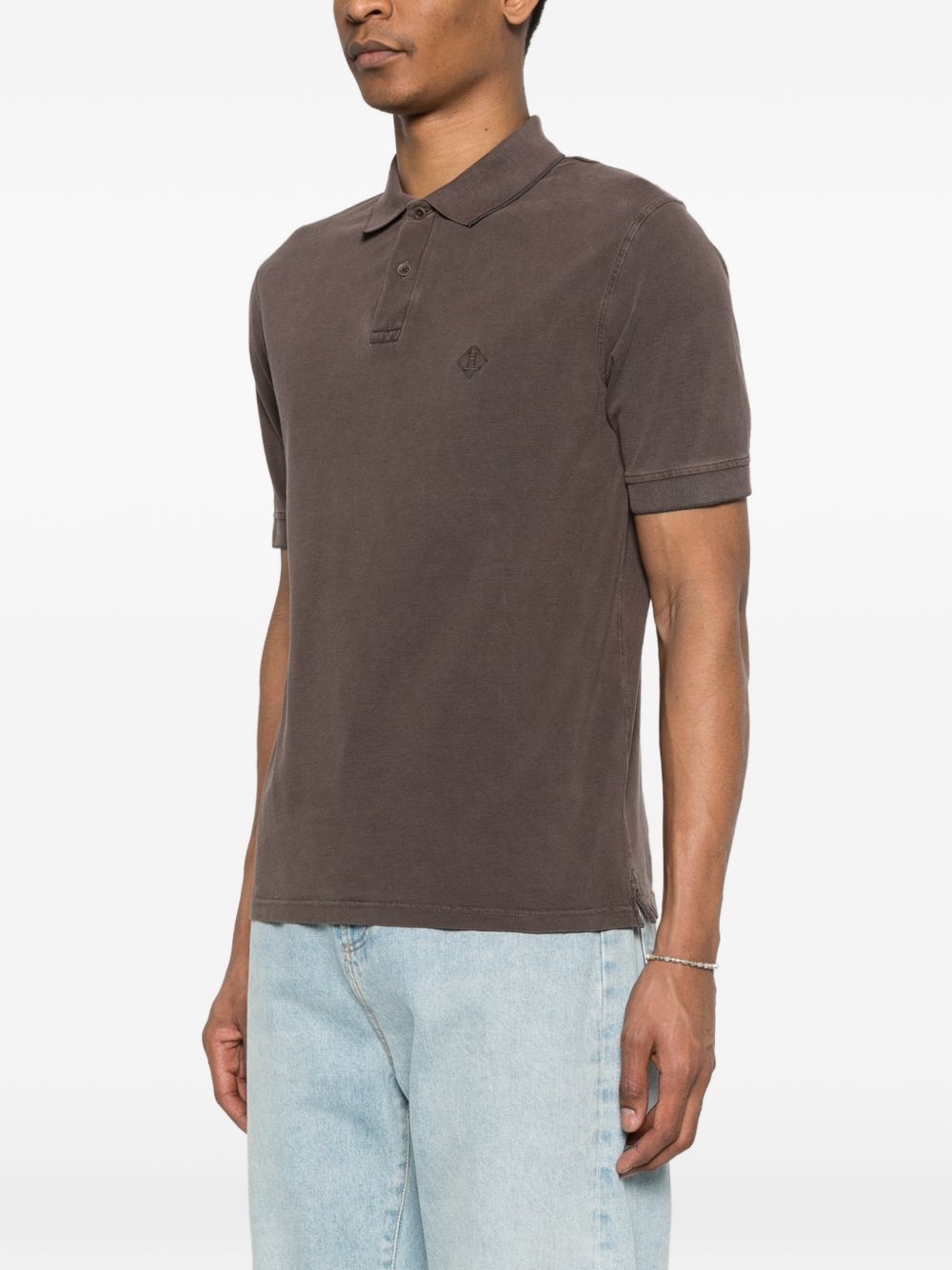 HERNO Herno Logo cotton polo shirt