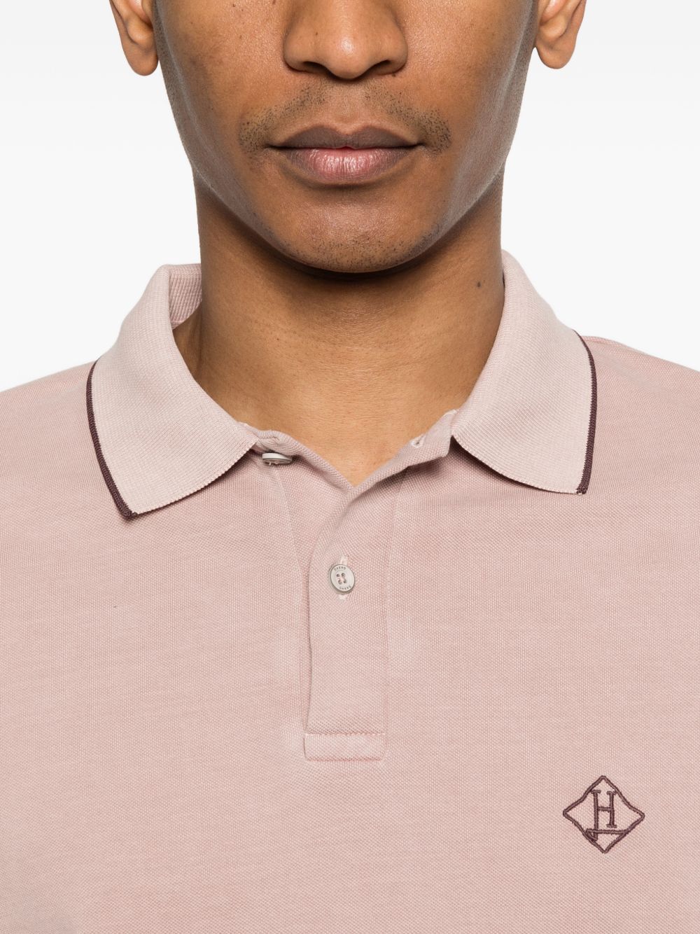 HERNO Herno Logo cotton polo shirt