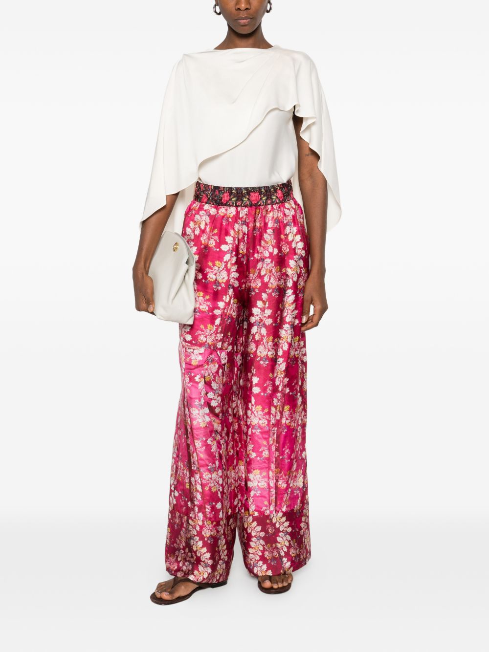Pierre Louis Mascia Pierre Louis Mascia Printed silk trousers