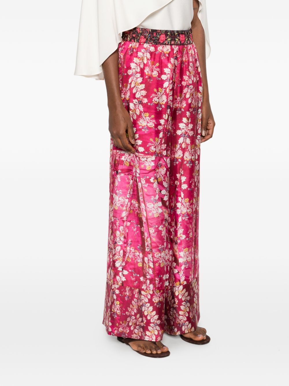 Pierre Louis Mascia Pierre Louis Mascia Printed silk trousers