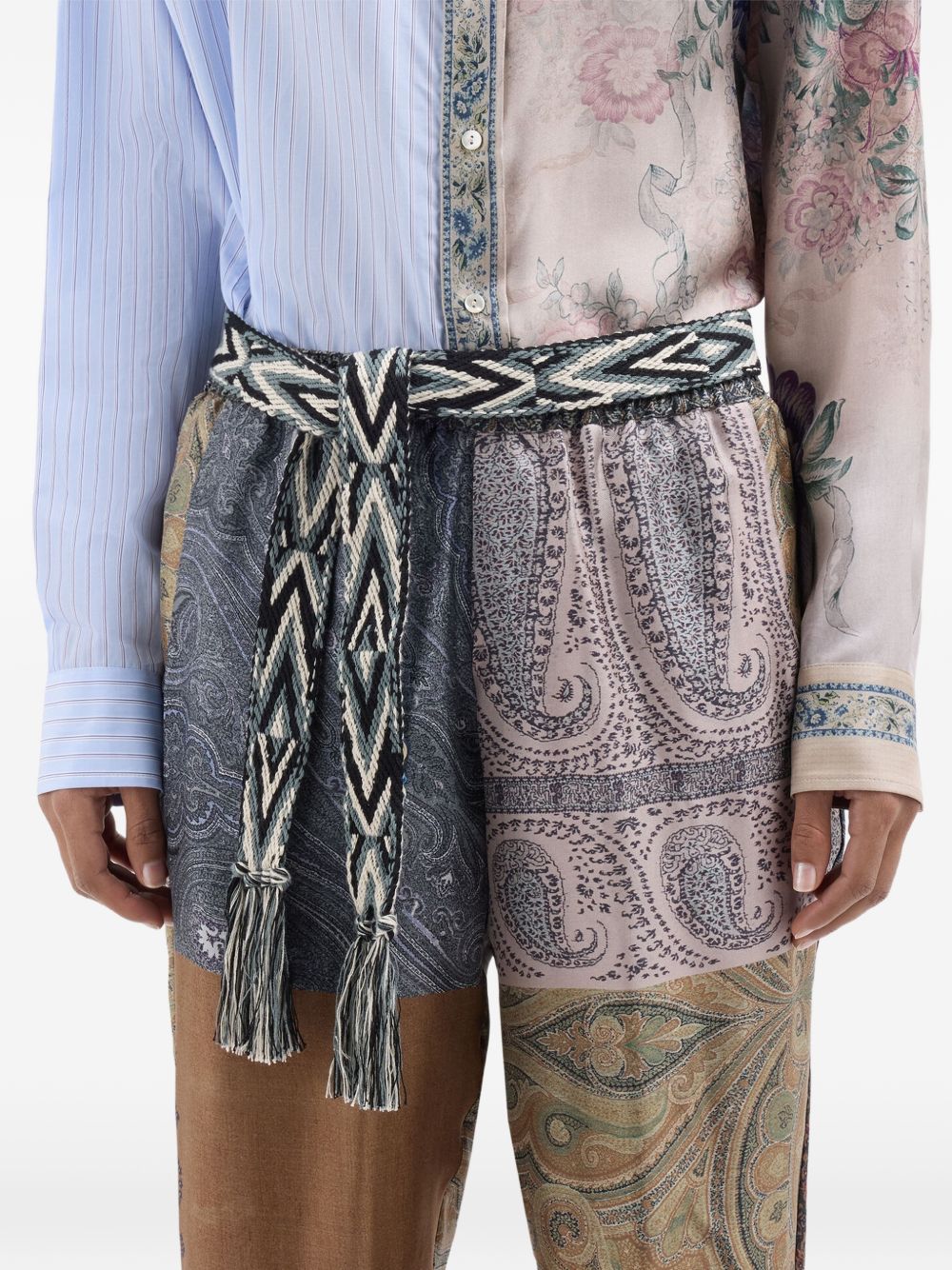 Pierre Louis Mascia Pierre Louis Mascia Printed silk belt