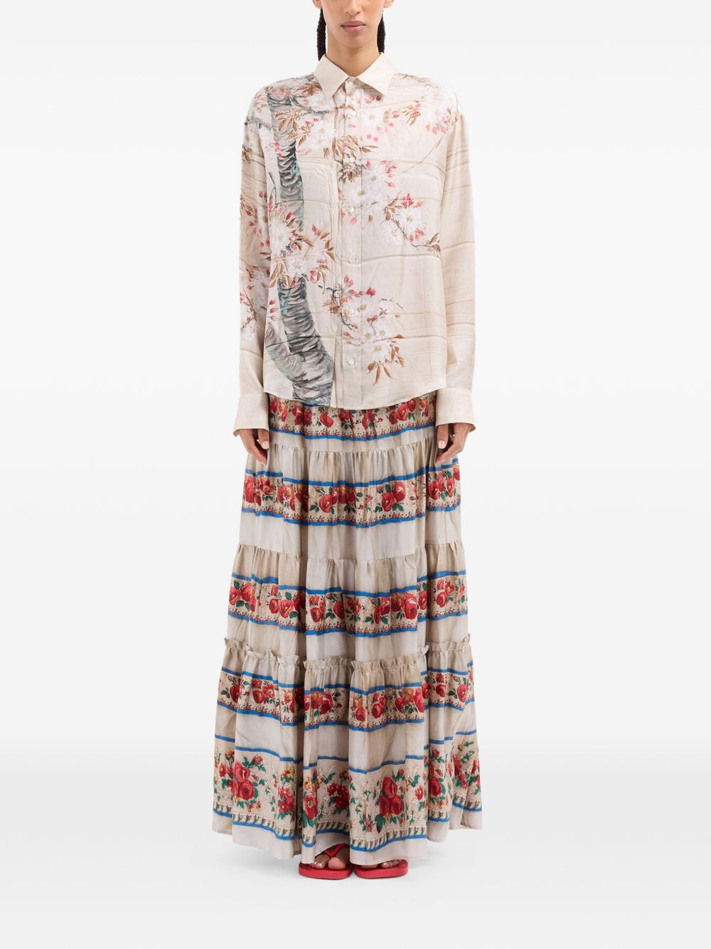 Pierre Louis Mascia Pierre Louis Mascia Printed silk shirt