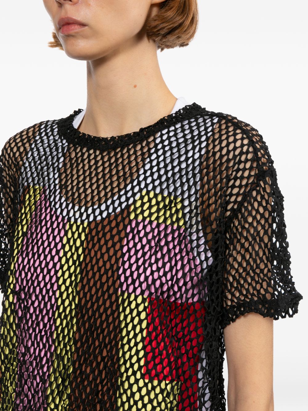 Comme Comme Comme Comme Open-knit t-shirt