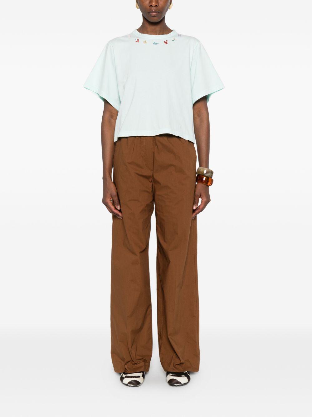 Forte Forte Forte Forte Embroidered cotton t-shirt