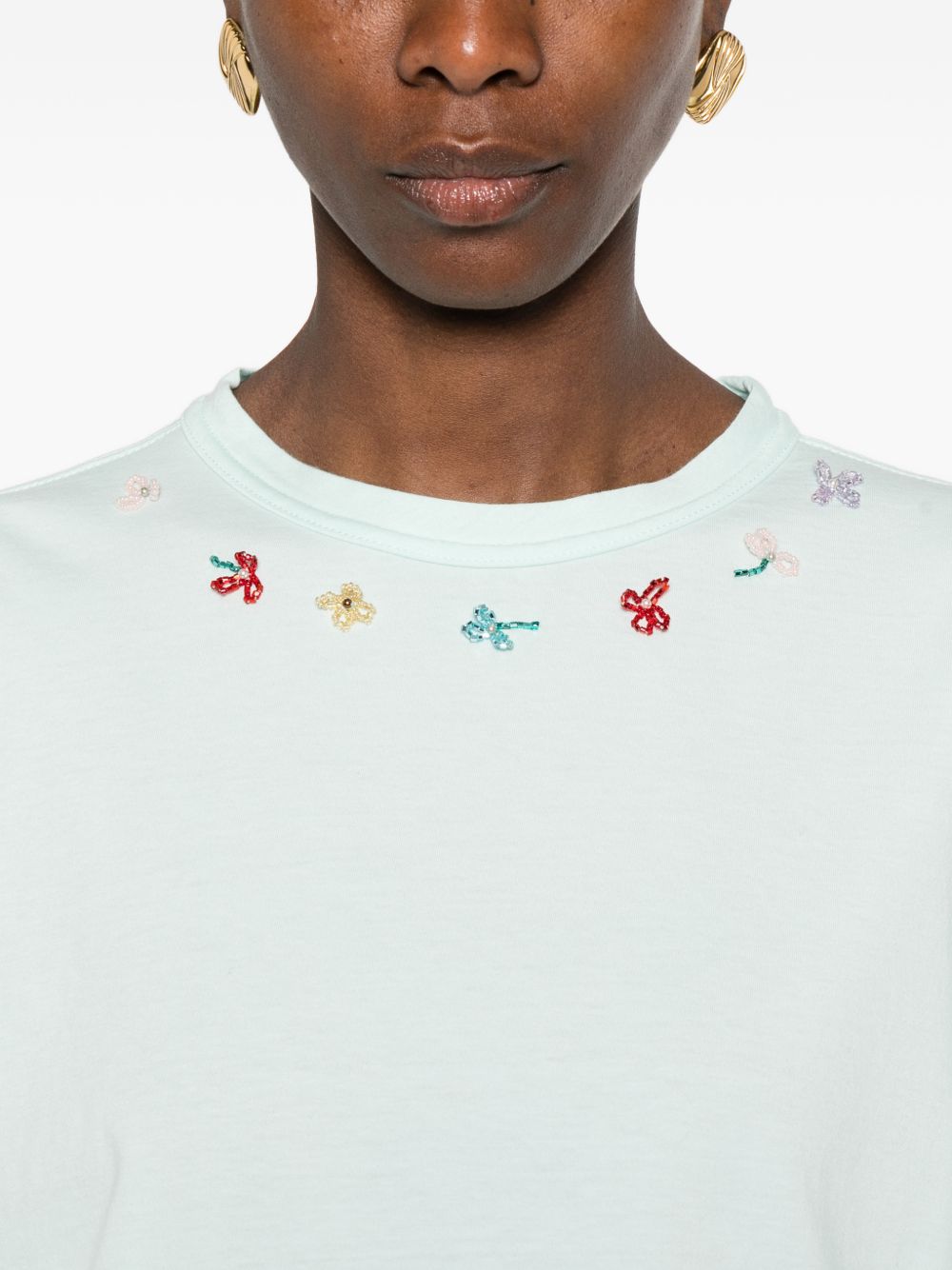 Forte Forte Forte Forte Embroidered cotton t-shirt