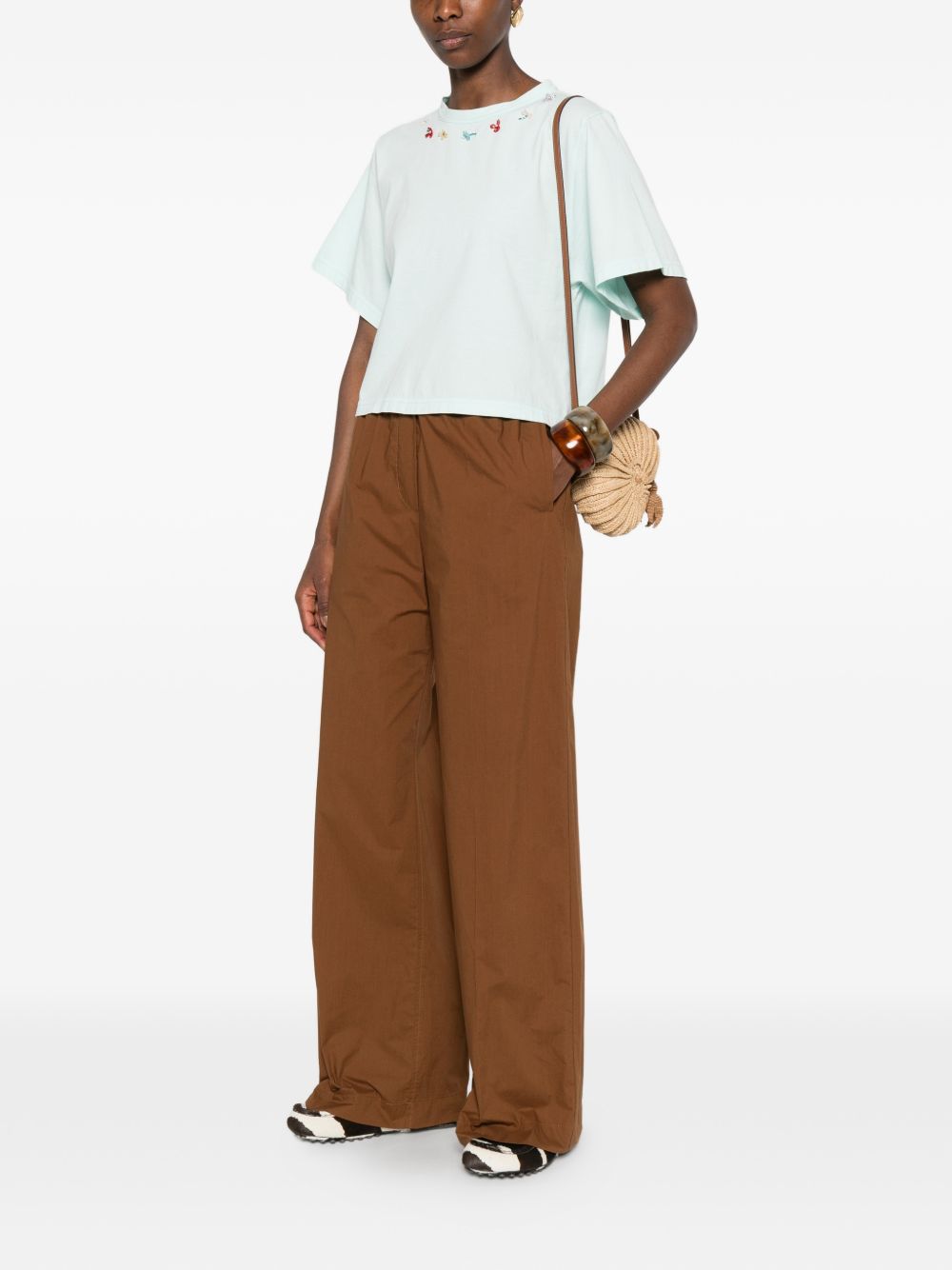 Forte Forte Forte Forte Embroidered cotton t-shirt