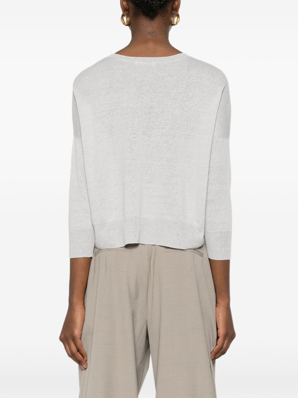 Base Base Linen and cotton blend sweater