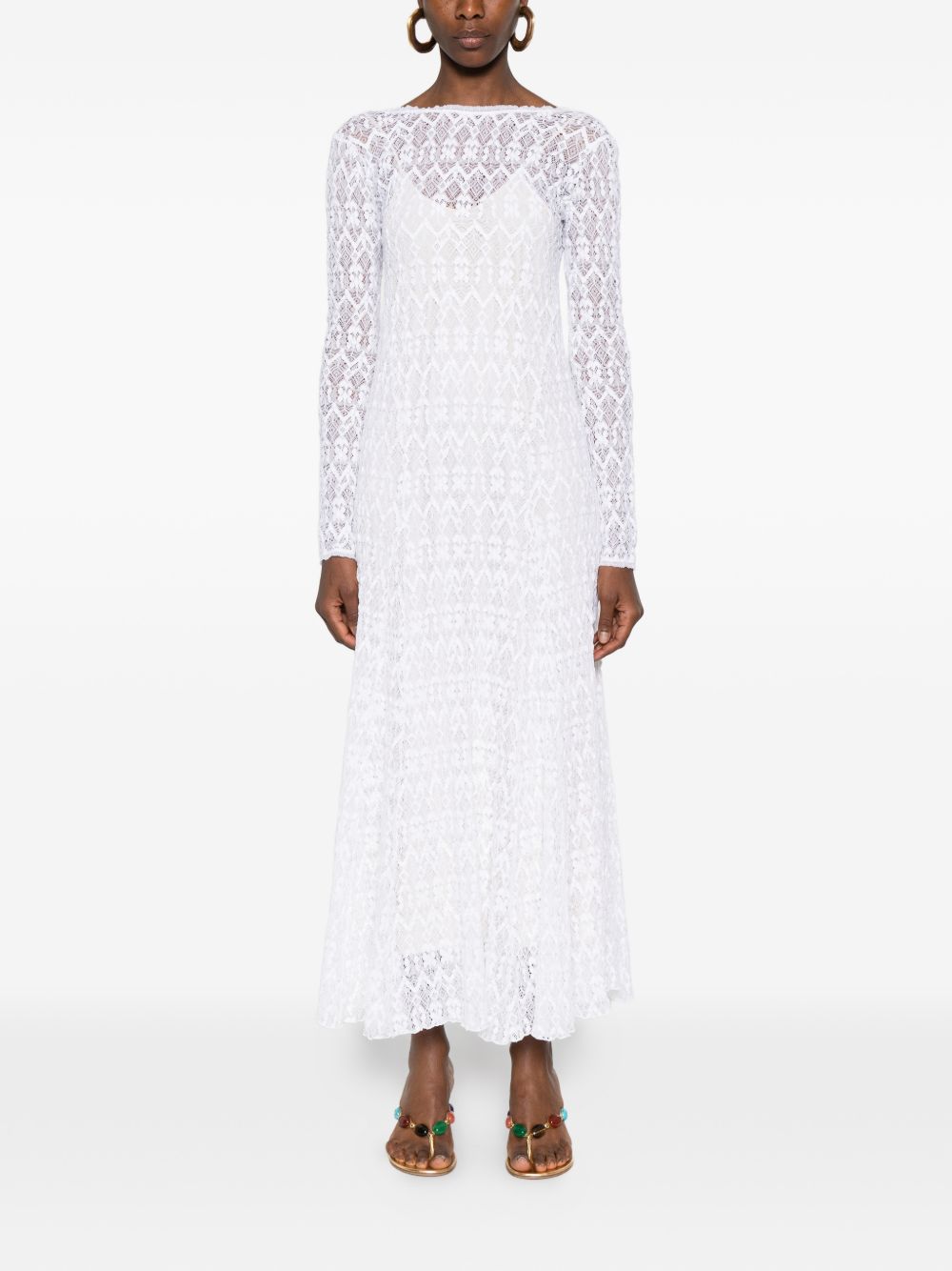 Forte Forte Forte Forte V-back Lace long dress