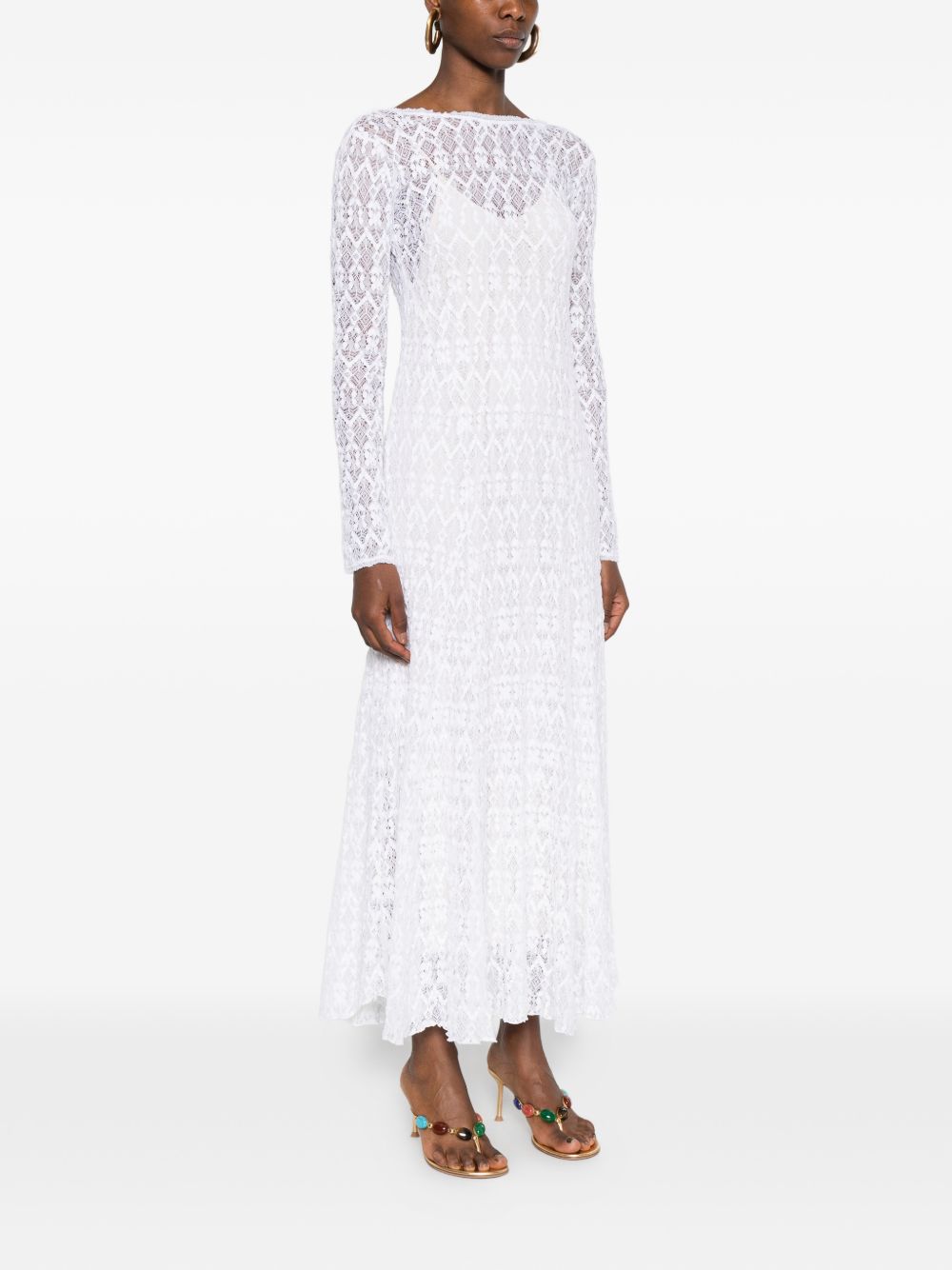Forte Forte Forte Forte V-back Lace long dress