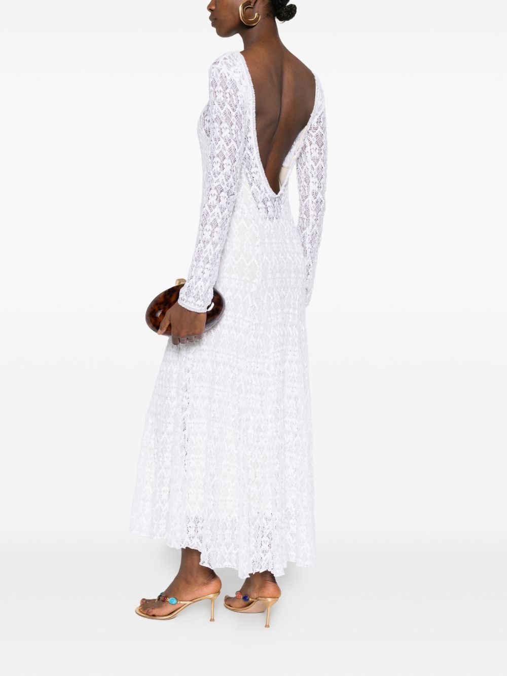 Forte Forte Forte Forte V-back Lace long dress