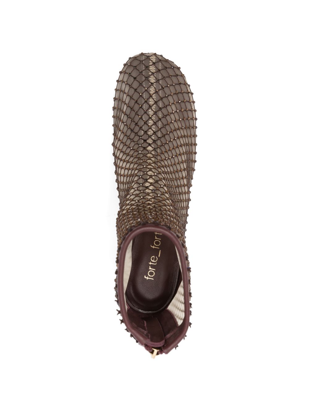 Forte Forte Forte Forte Strass mesh ankle boots