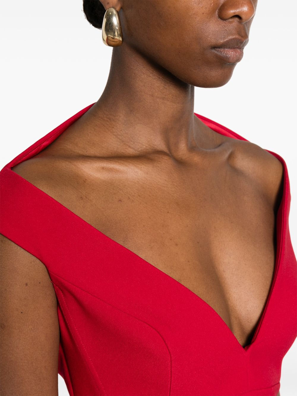 Solace London Solace London V-neck sleeveless Monica midi dress