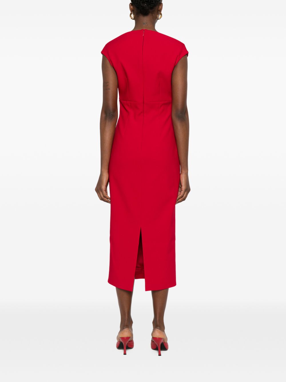 Solace London Solace London V-neck sleeveless Monica midi dress