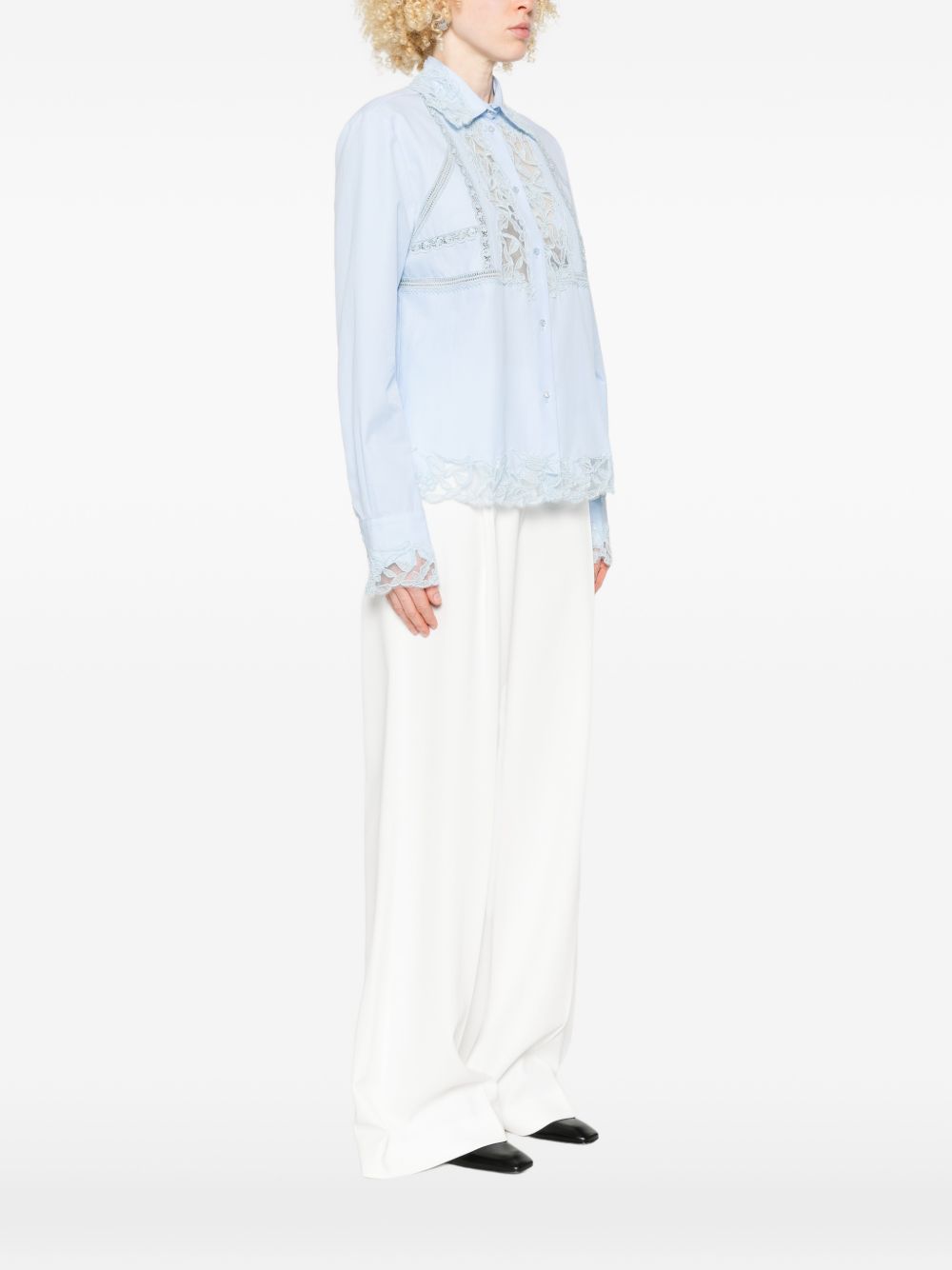 Ermanno Scervino Ermanno Scervino Embroidered cotton shirt