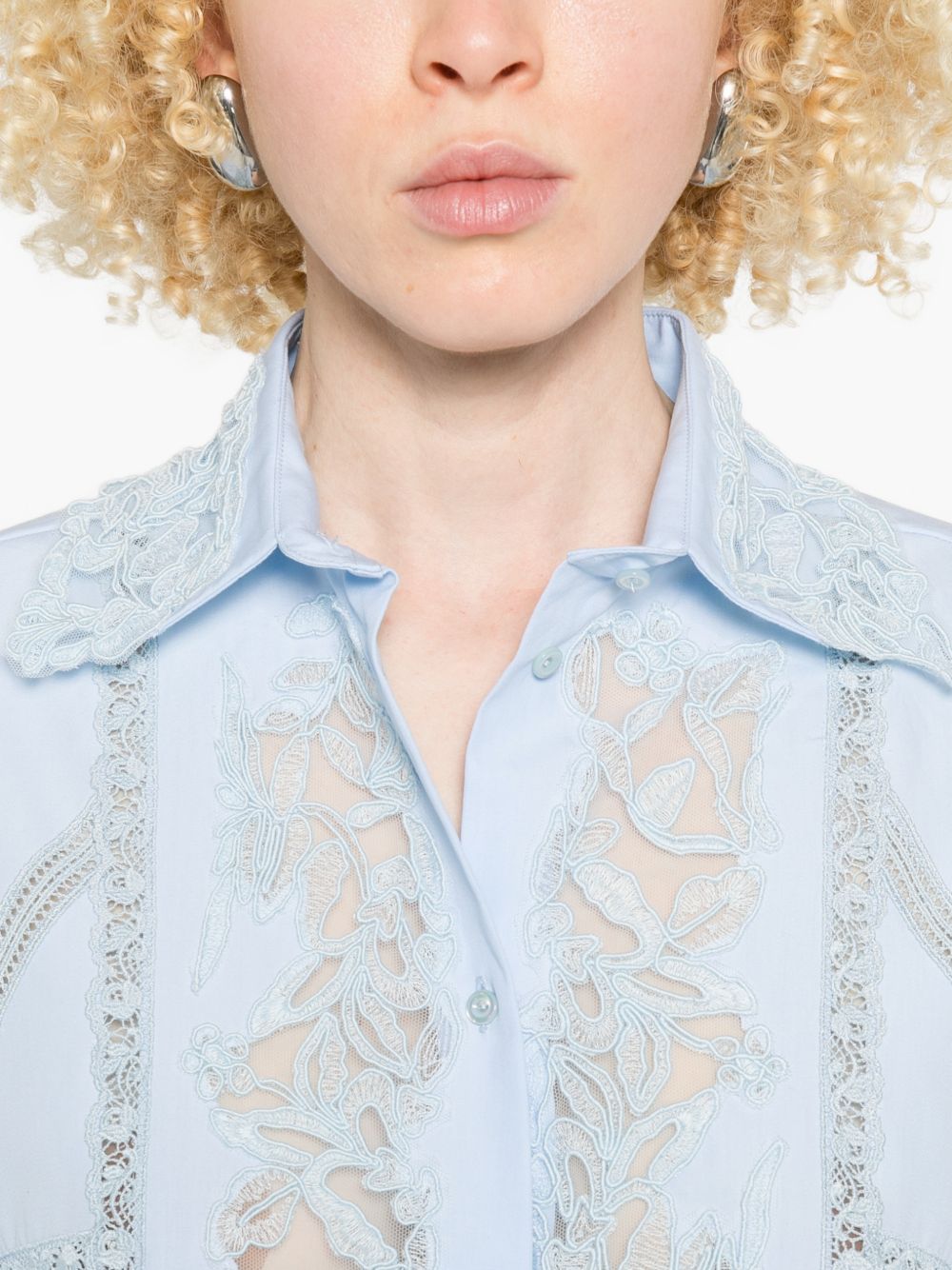 Ermanno Scervino Ermanno Scervino Embroidered cotton shirt