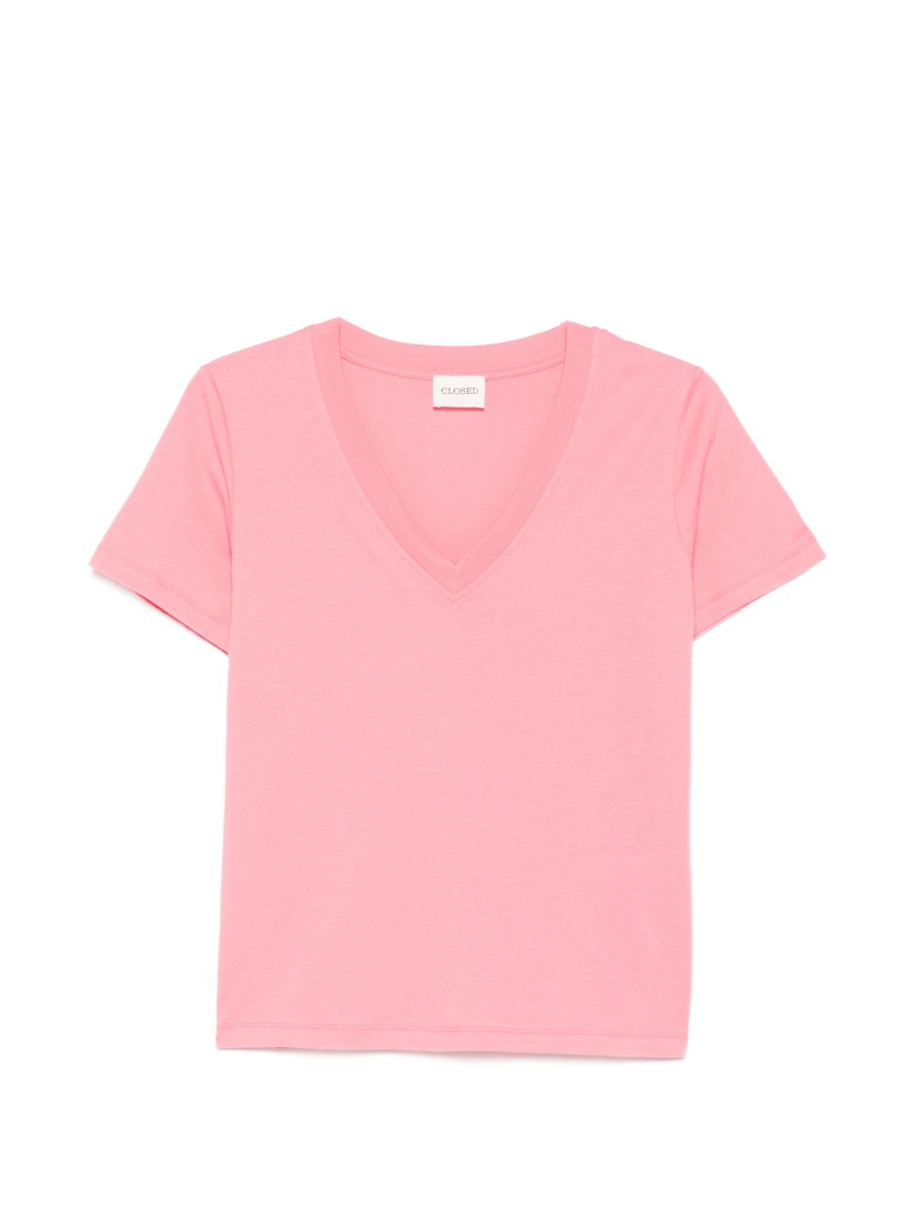 Closed Closed V-neck short sleeves tonal stitching Organic cotton t-shirt