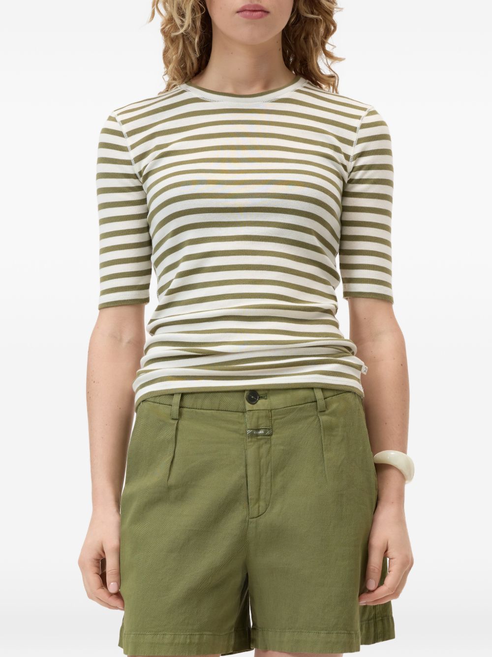 Closed Closed Striped cotton blend sweater