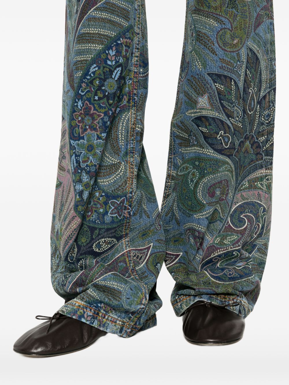 Etro Etro Floral print flared jeans