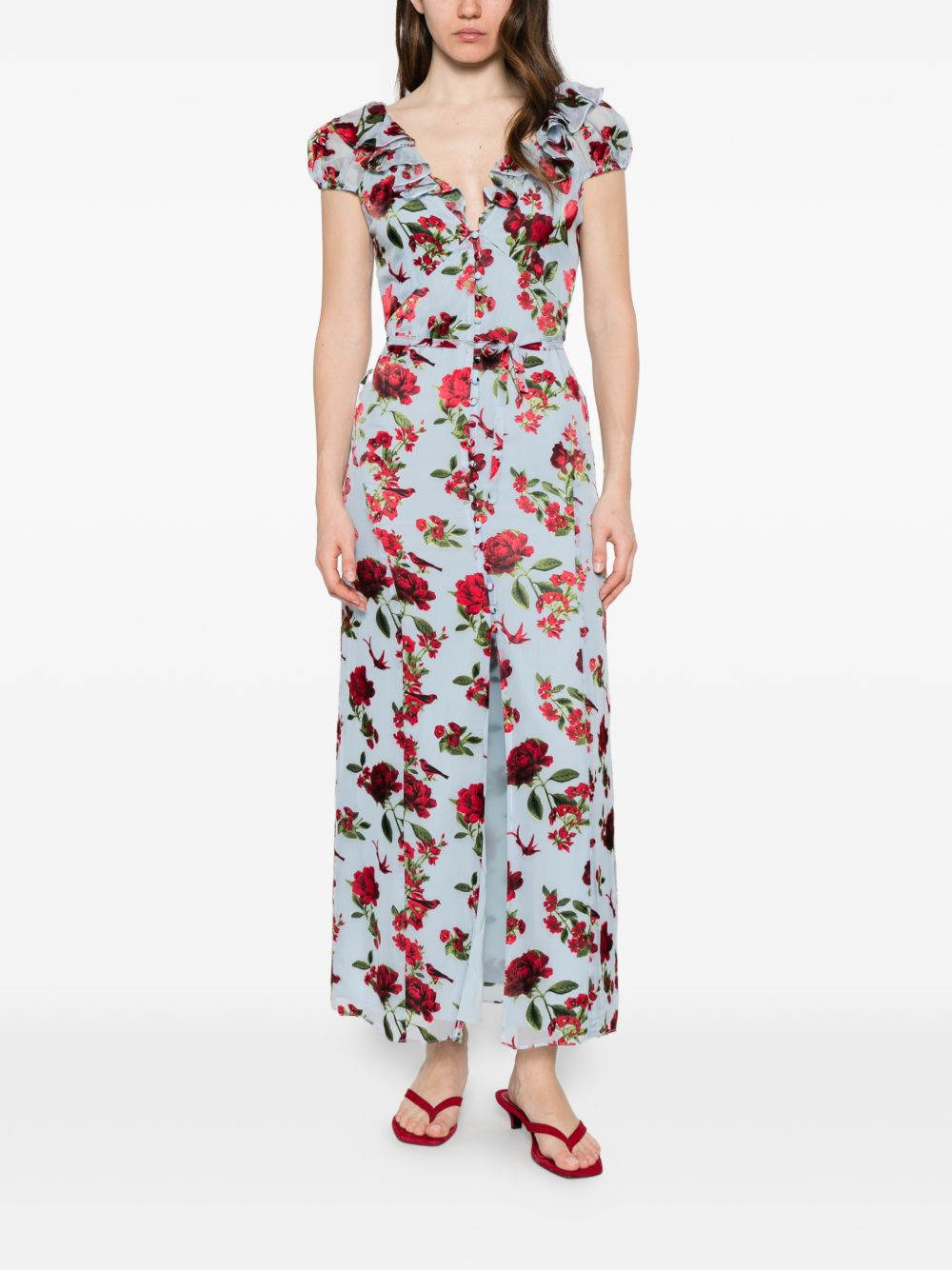 Alice + Olivia Alice + Olivia Tara printed long dress