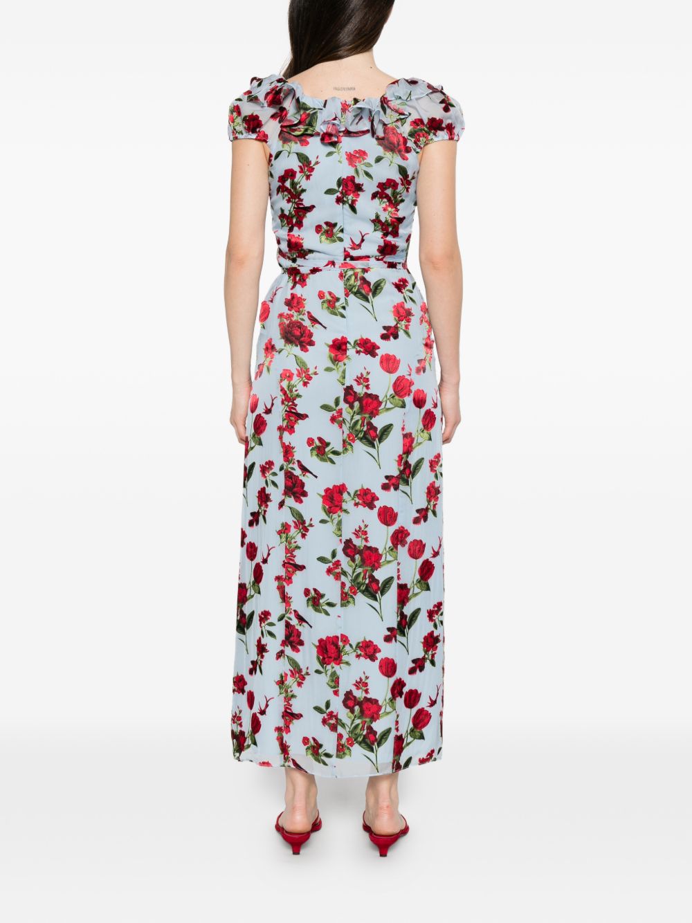 Alice + Olivia Alice + Olivia Tara printed long dress