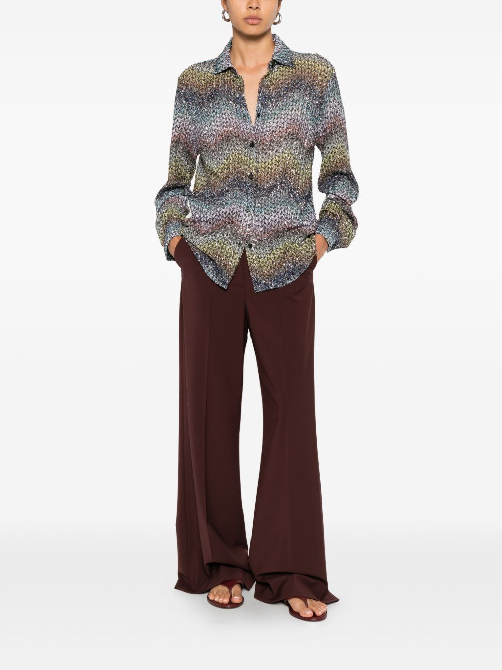 Missoni Missoni Zig zag print shirt