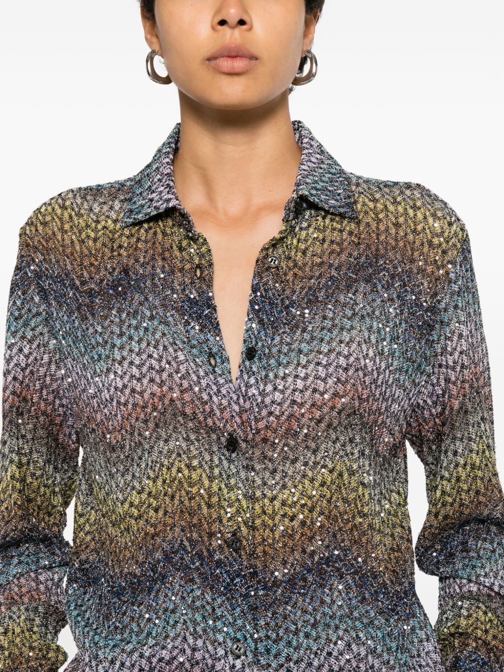 Missoni Missoni Zig zag print shirt