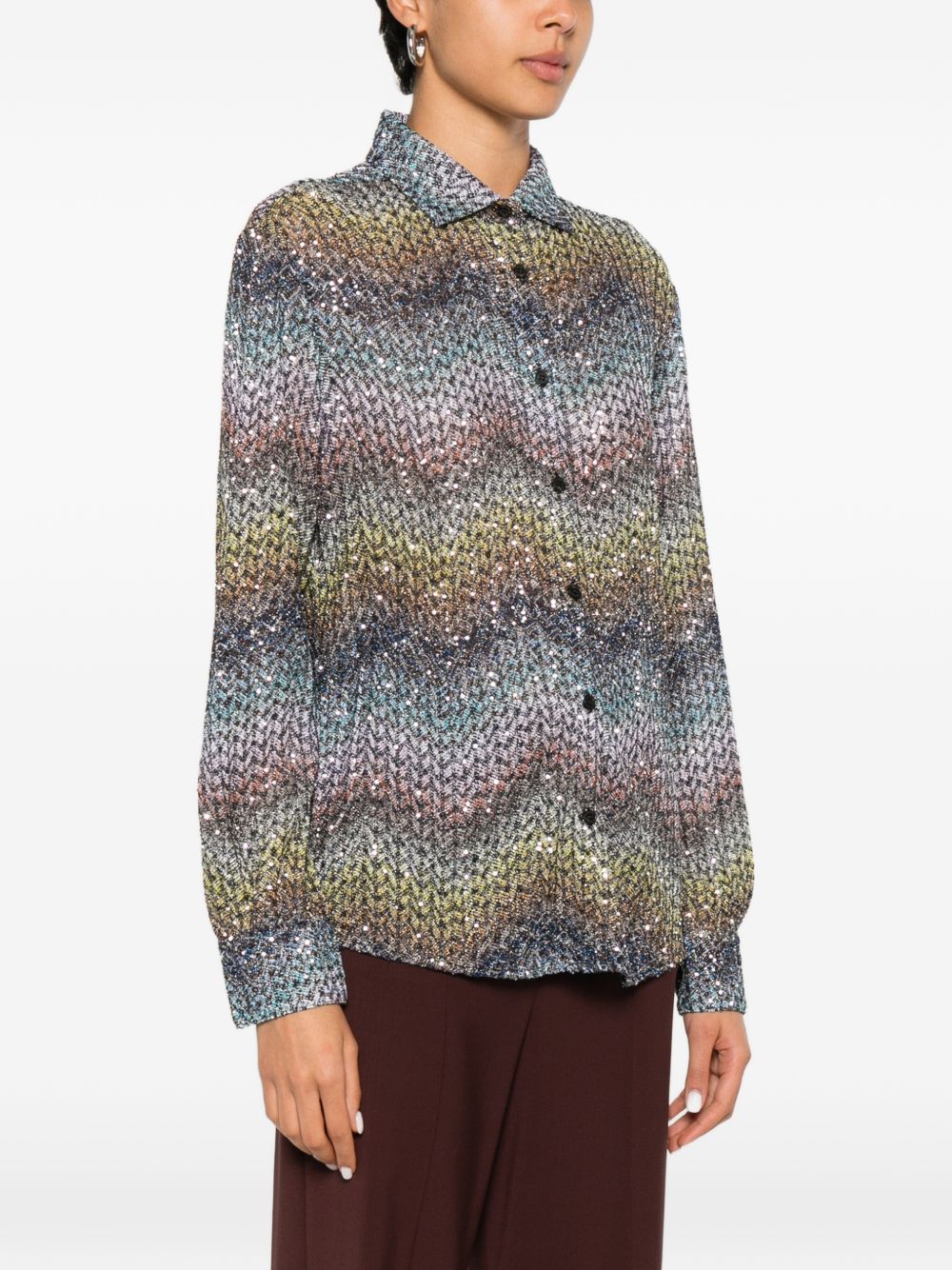 Missoni Missoni Zig zag print shirt