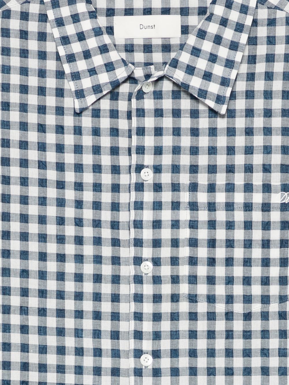 Dunst Dunst Checked cotton blend shirt