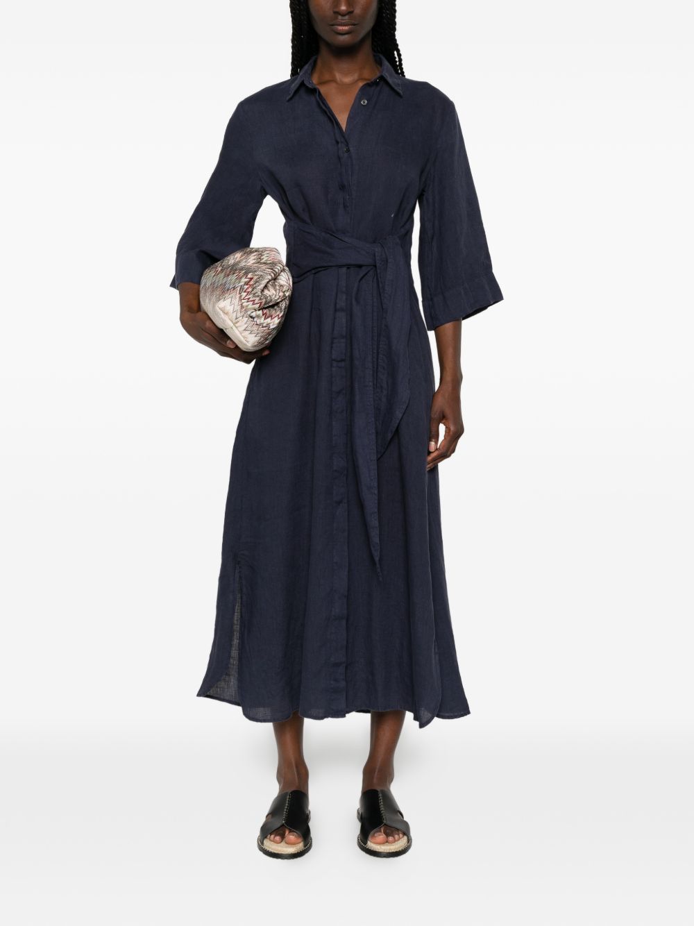 ARCHIVIO '67 Archivio '67 Linen chemisier dress