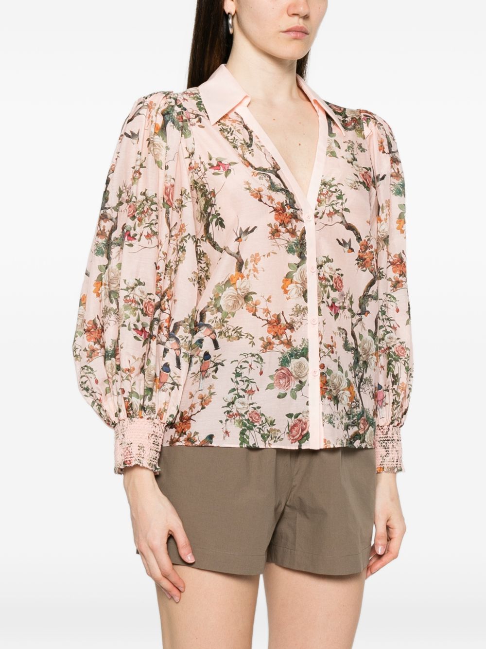 Alice + Olivia Alice + Olivia Charis Printed Blouse