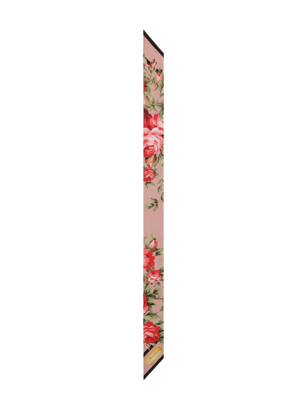Dolce & Gabbana Dolce & Gabbana-Rose Bouquet-print silk twill bandeau/skinny scarf