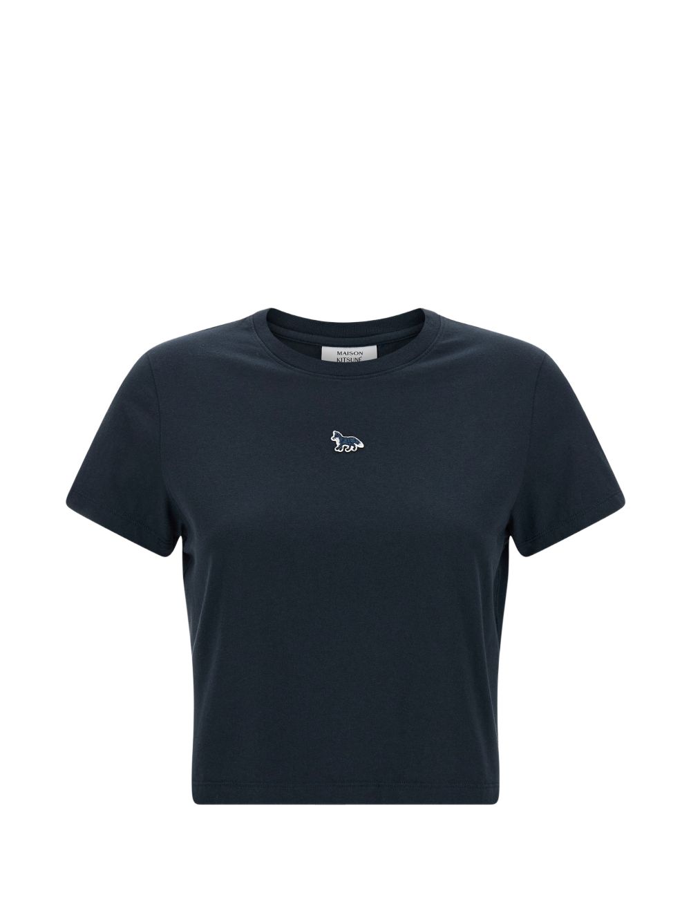 Maison Kitsuné Maison Kitsuné Fox-Embroidered Cotton T-Shirt