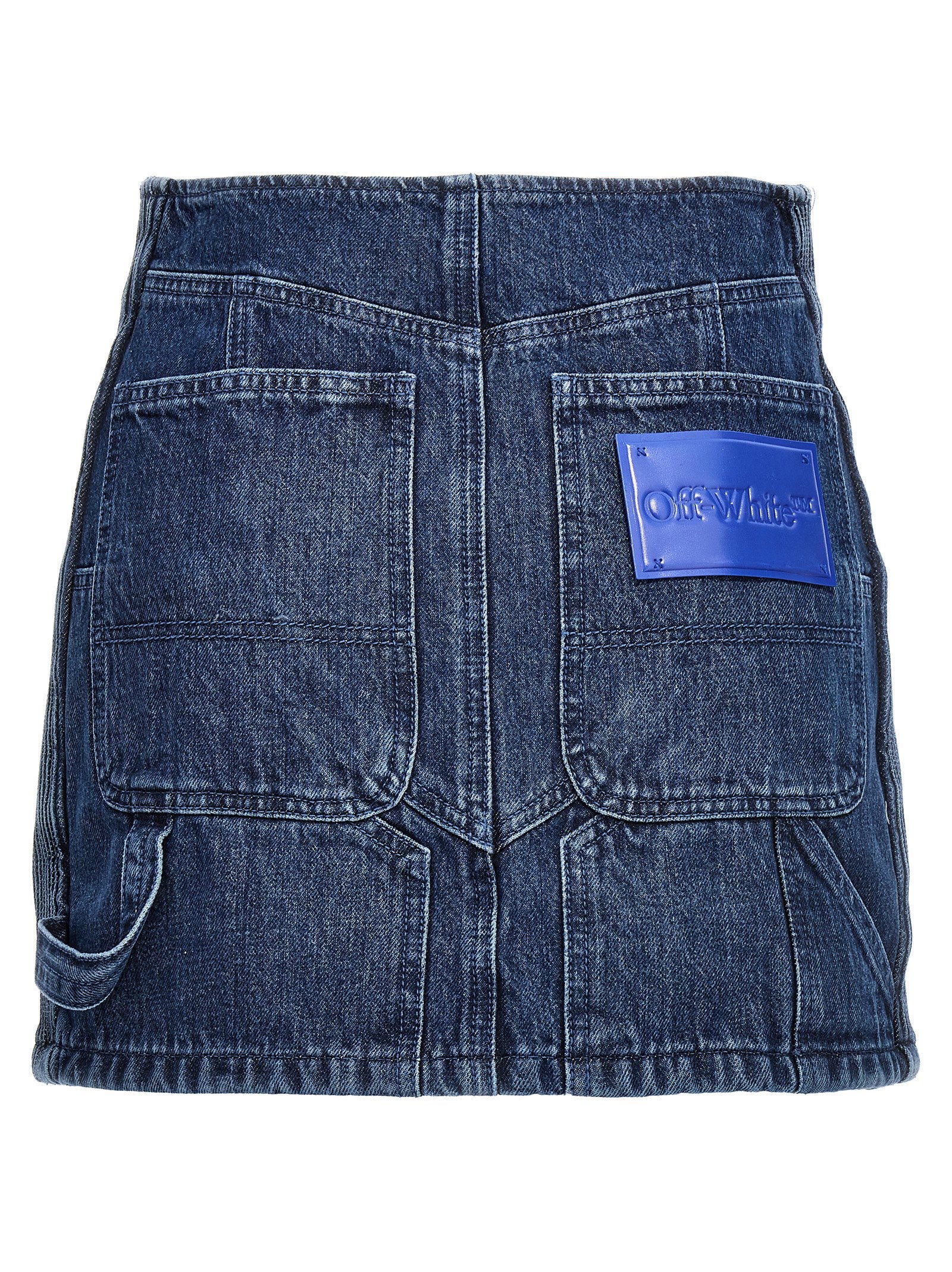 Off White Off White Motorcycle Miniskirt