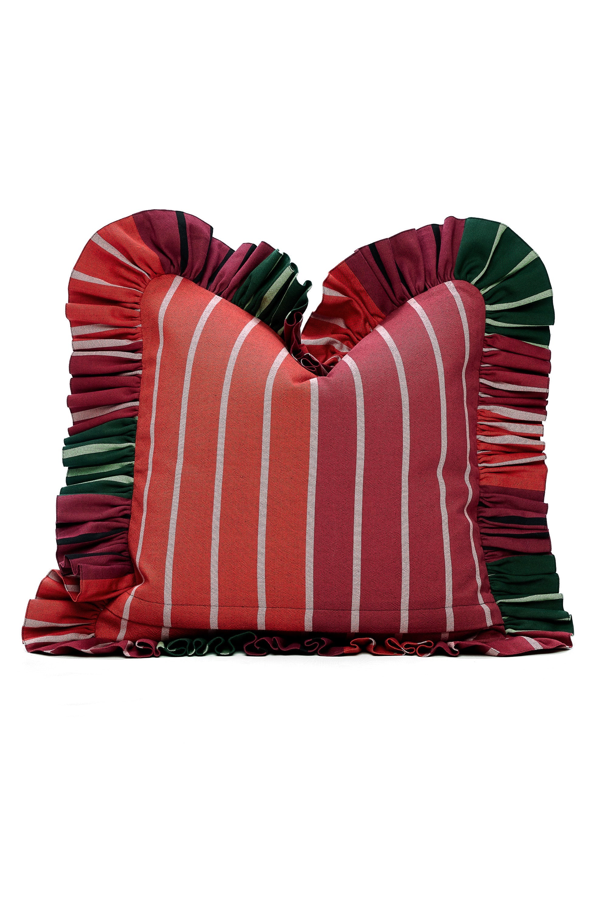 Ruffled Cushion | Flatweave