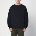 Dries Van Noten Dries Van Noten Navy blue sweatshirt with zip detail