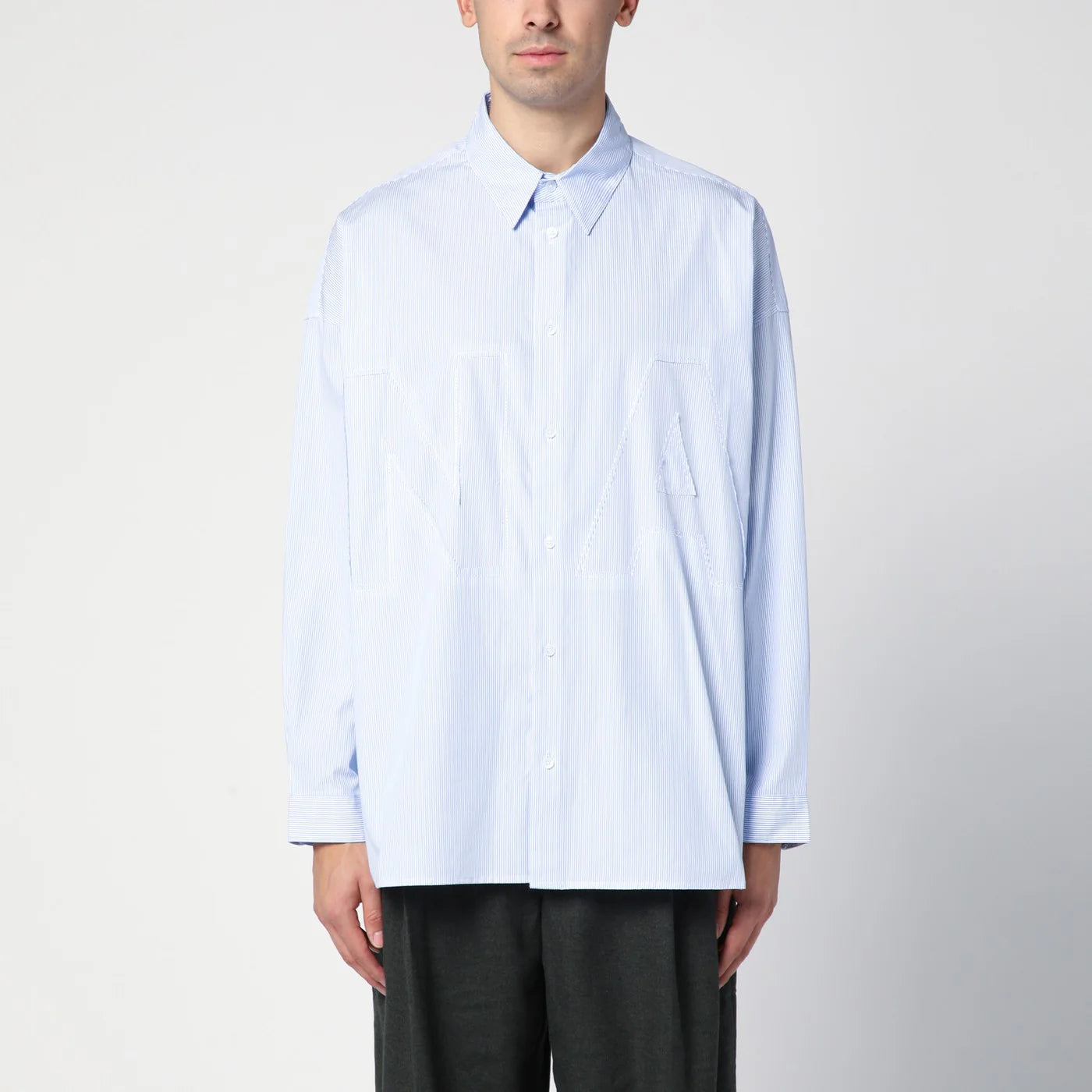 New Amsterdam Surf Association Blue striped cotton shirt