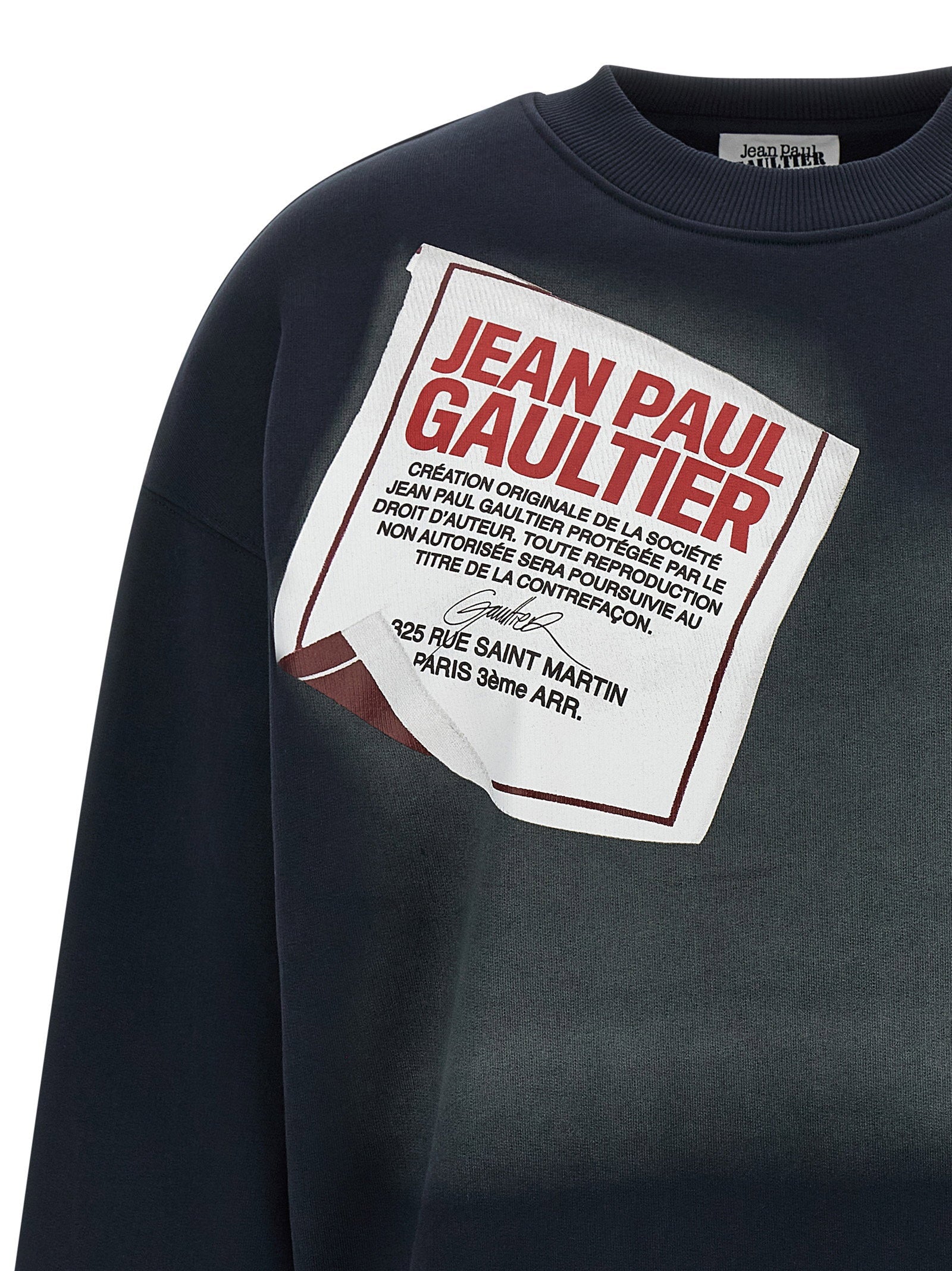 Jean Paul Gaultier Jean Paul Gaultier The Blue Gaultier Label Sweatshirt